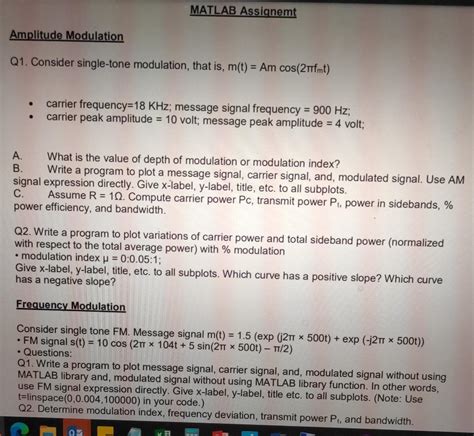 Image result for Single Tone Modulation Amplitude Spectrum