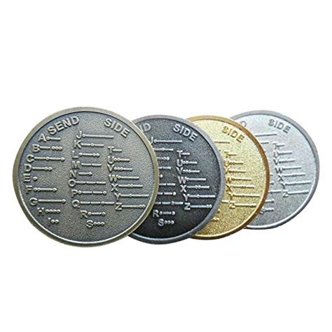 ELECTROPRIME Cw Morse Code Decoder Chart Medal Commemorative Metal Coin ...