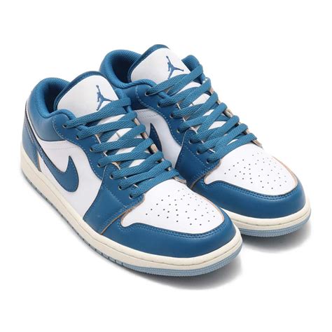 JORDAN BRAND AIR JORDAN 1 LOW SE WHITE/INDUSTRIAL BLUE-BLUE GREY-SAIL ...