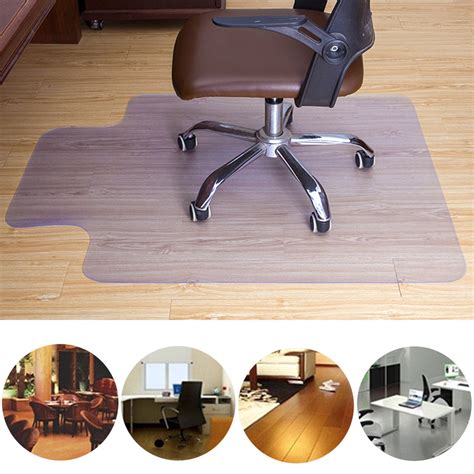 Clear PVC Floor Mat Protector with Lip for Hard Wood Floors Home Office ...