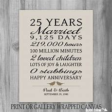 25 Year Wedding Anniversary Gifts For by 25 Year Anniversary Gift 25th Anniversary Print 25 Year Wedding Anniversary Gifts For