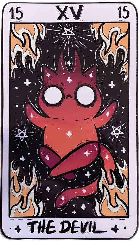 The Devil | Tarot cards art, Card art, Cute doodle art