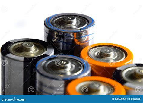 Salt and Alkaline Batteries, Source of Energy for Portable Technology. AAA and AA Batteries ...