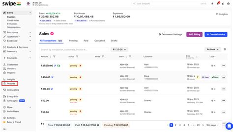 How to select item type while downloading Bill wise item reports ...