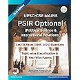 Buy UPSC Mains Political Science (PSIR) Optional Unsolved Previous Year ...