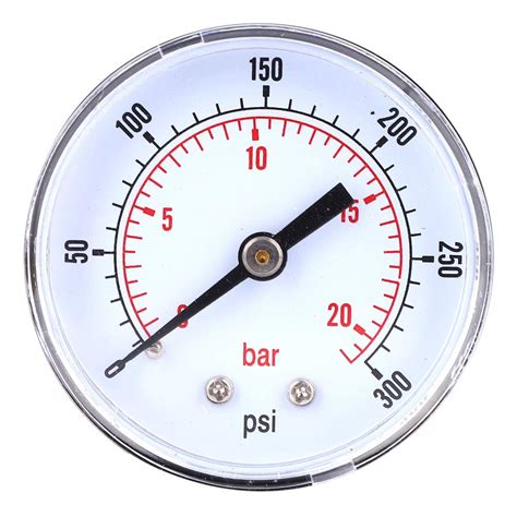 1 8 Bspt Water Pressure Gauge Axial Pressure Gauge Transparent ...