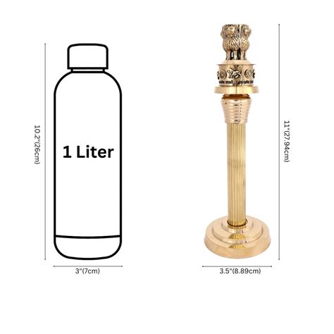 Handcrafted Brass Ashoka Pillar Replica – Symbol of Indian Heritage ...