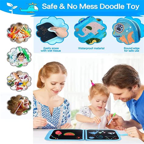 Buy Kids Erasable Doodle Book Set-Miicasa Toddler Travel Activities ...