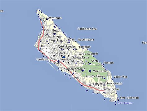 Map Of Aruba
