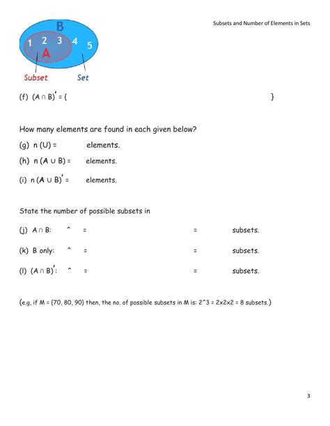 Image result for Subset Math Worksheet