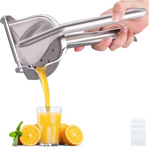 Amazon.com: Real Stainless Steel Lemon Squeezer Citrus Juicer Hand ...