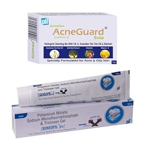 Buy Pil Combo of Acneguard Soap (75g) With Sensopil Gel Whitening ...