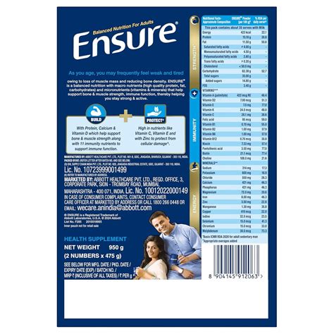 Ensure Vanilla Refill, 950gm – ClickOnCare