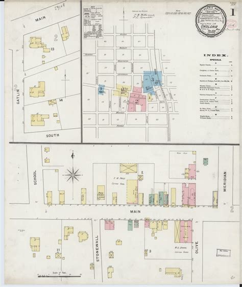 Image 1 of Sanborn Fire Insurance Map from Okolona, Chickasaw County ...