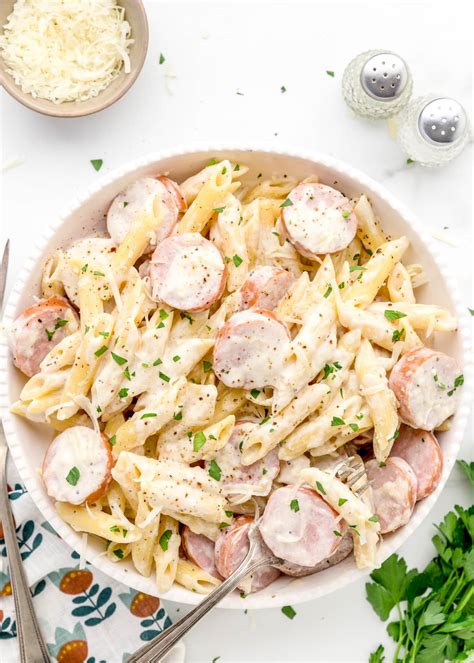 Easy Sausage Alfredo {With Homemade Sauce} | Lil' Luna