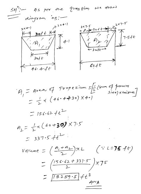 [Solved] . Part A Two level sections 75 ft apart with center heights 4. ...