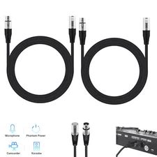 2X 3-Pin Male to Female XLR Microphone Cable Cord India | Ubuy