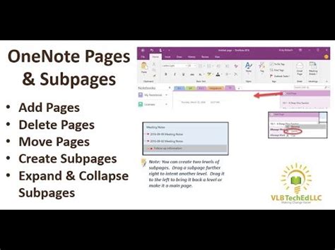 Adding Subpages in OneNote 的图像结果