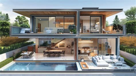 Image result for Two-Storey House Section