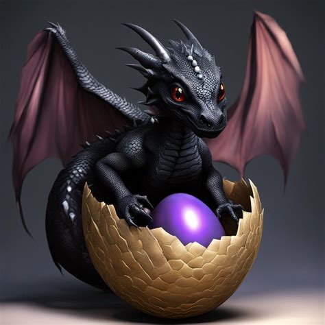 DreamUp Creation Baby Black Dragon by CrazyGamerDragon64 on DeviantArt