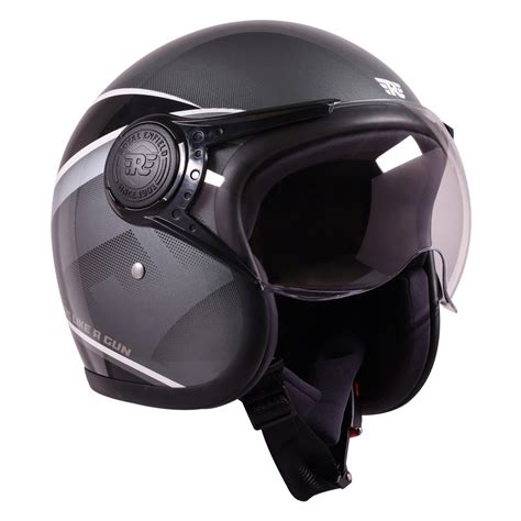 ROYAL ENFIELD MLG Jet Sonic Open FACE Helmet | Made Like A Gun- ISI ...