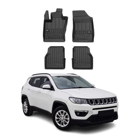 2017-2026 Jeep Compass Premium Floor Mats Liners Full Set All Weather ...