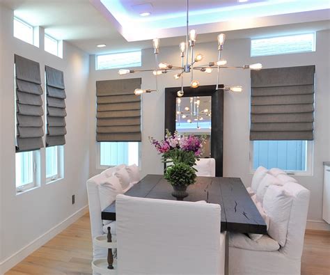 Sophisticated Dining Room Window Treatments