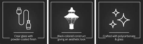 BENE Outdoor Lamp Reed (Black, 23 cm) - Pack of 2 Pcs. : Amazon.in ...