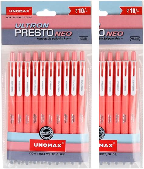 Reynolds 045 Ball Pens | Fine Point (0.7mm) | Red Ink | 10 Count ...