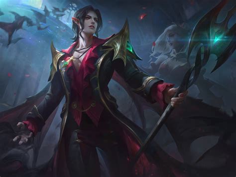Download wallpaper girl, vampire, guy, bats, Mobile Legends Bang Bang ...