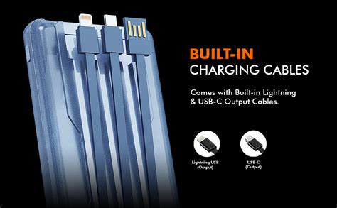 Callmate 10000mAh Power Bank, 23W Fast Charging with Type C PD & Built ...