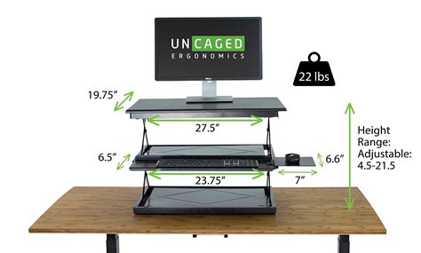 CHANGEdesk Tall Ergonomic Standing Desk Converter with Adjustable ...