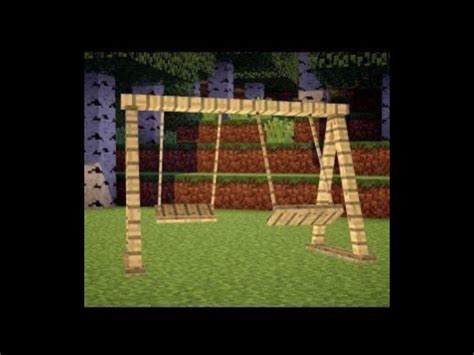 Image result for How to Build a Swing Set in Minecraft Tutorial