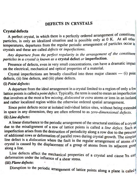 Image result for Defects in Solids Class 12