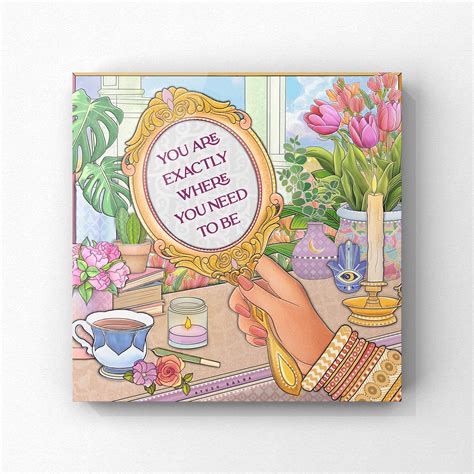 Here Now Art Canvas Print | Poly-cotton-mix · Natural White| – Ayush ...