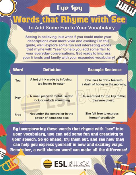 What Words Rhyme With See at Ashley Eaton blog