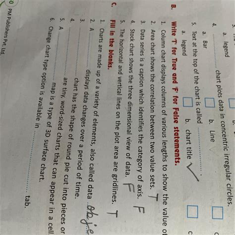 Please solve computer fill ups the chapter is -excel spreadsheet charts ...