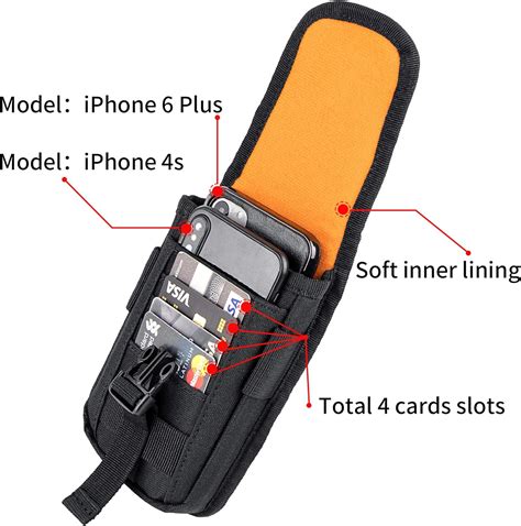Buy IronSeals Tactical Phone Holster Pouch, Gadget Waist Bag Molle ...