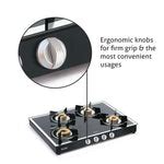 Buy Glen 4 Burner Gas Stove 1048 GT | Forged Burners Mirror Finish