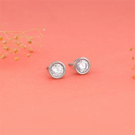 Silver Shine Zircon Earrings – GIVA