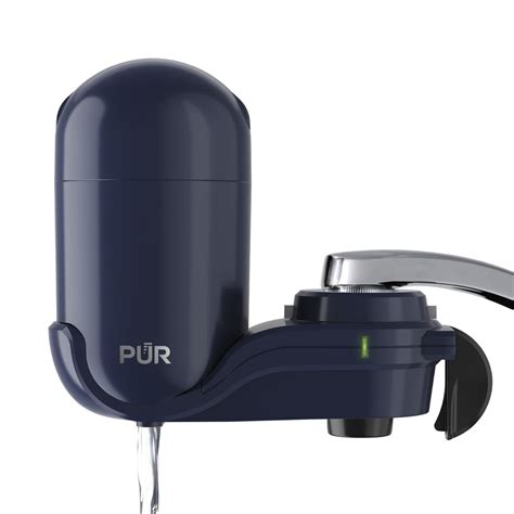 PUR PLUS Faucet Mount Water Filtration System, Vertical, Indigo ...