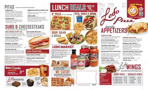 Image result for Ledo Pizza Menu