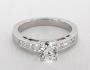 14K White Gold 0.42ct Channel Set Diamond Engagement Ring-17152w14