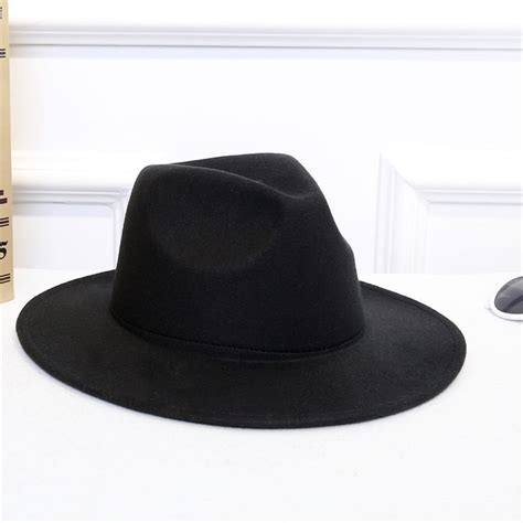 Buy Women's Crushable Wool Felt Outback Hat Panama Hat Wide Brim Online ...