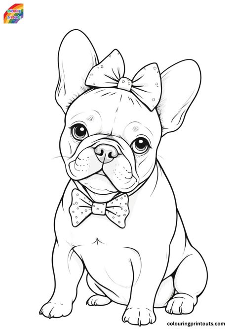 French Bulldog Coloring Sheets (Free Download)