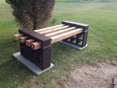 Bench From Cinder Blocks