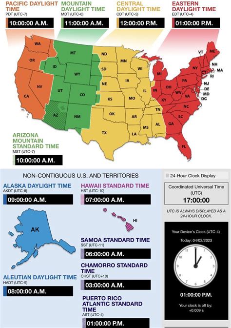 Image result for Current Us Time Zone Map