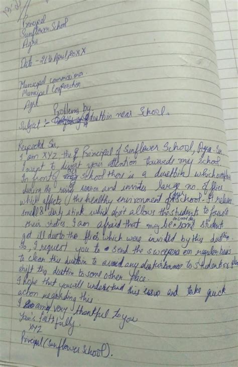 Section - B(Writing and Grammar)3.There is a garbage bin near your ...