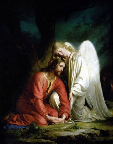 Jesus Christ In The Garden of Gethsemane – Carl Heinrich Bloch 1879 ...