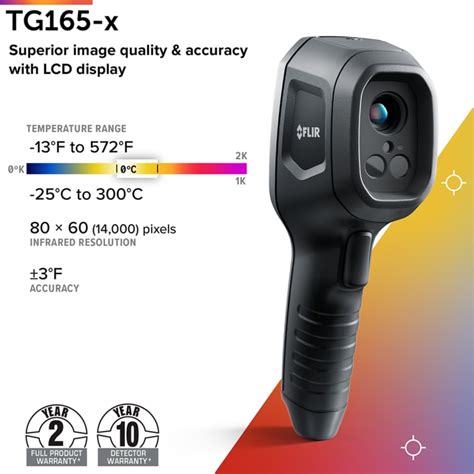 FLIR TG165-X FLIR | FLIR TG165-X USB 2.0 Thermal Imaging Camera, –25 → ...